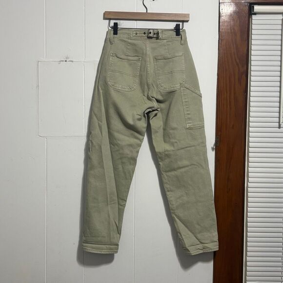 Old Navy Curvy Sky-Hi Straight Tan Carpenter Jeans size 4 - Picture 3 of 6